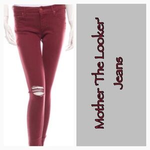 {Mother) The Looker Blow-Out - Burgundy